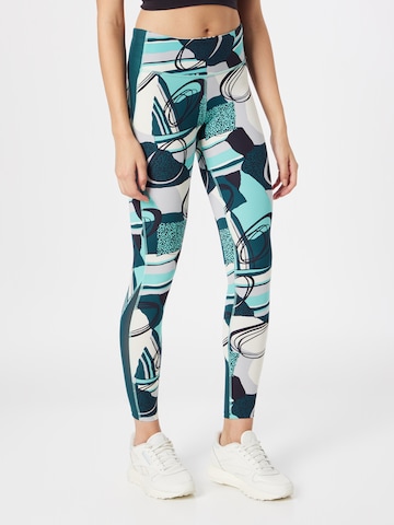 Skinny Pantalon de sport 'Lux Perform' Reebok en mélange de couleurs : devant