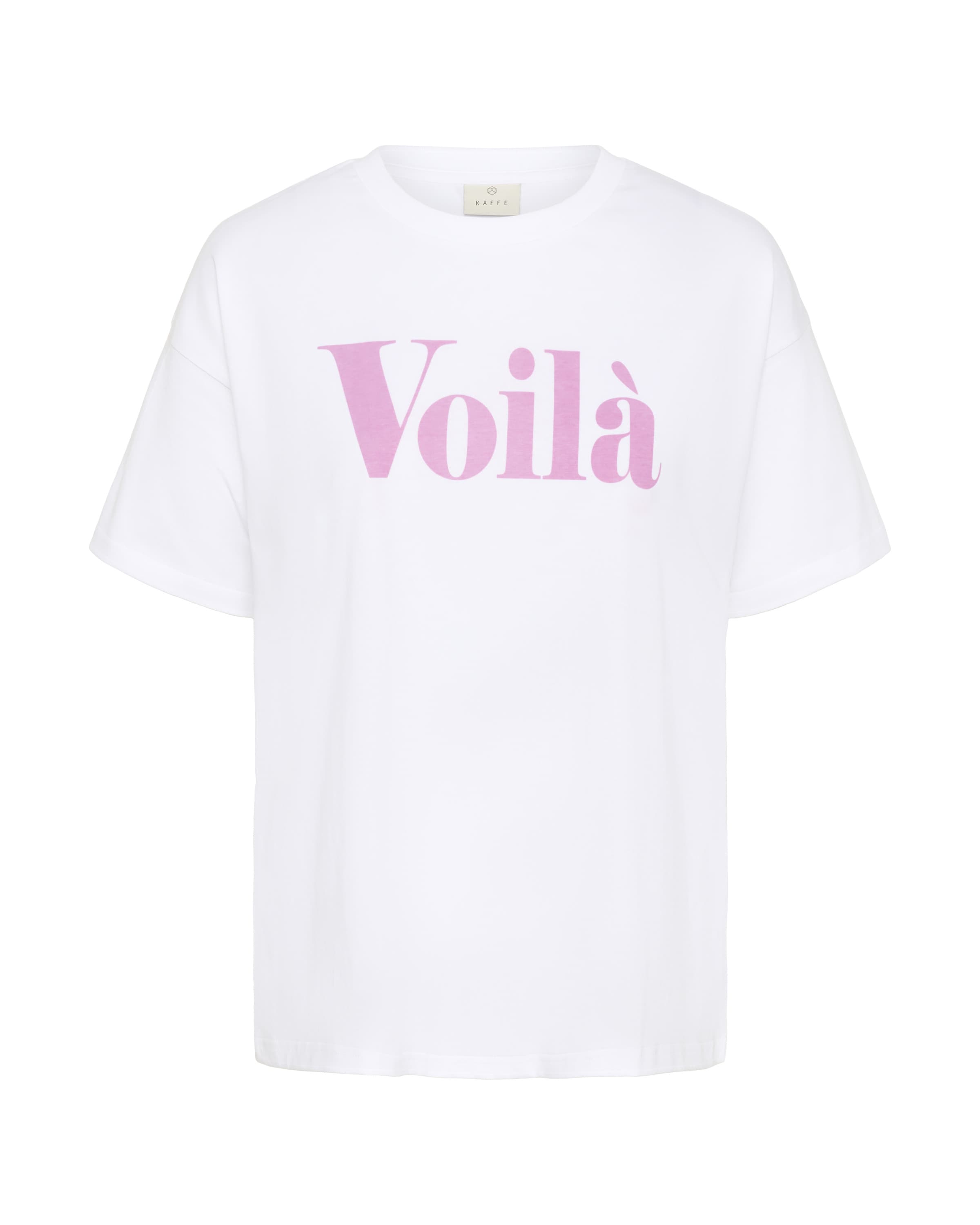 Kaffe T-Shirt 'KAfreja' in Weiß: Vorderseite