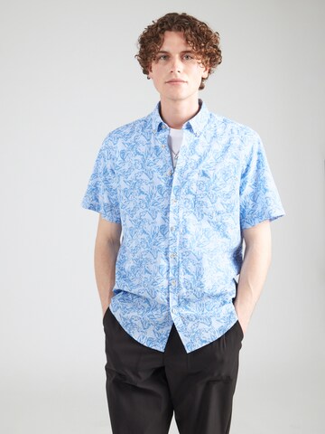 Jack's Regular fit Button Up Shirt in Blue: front