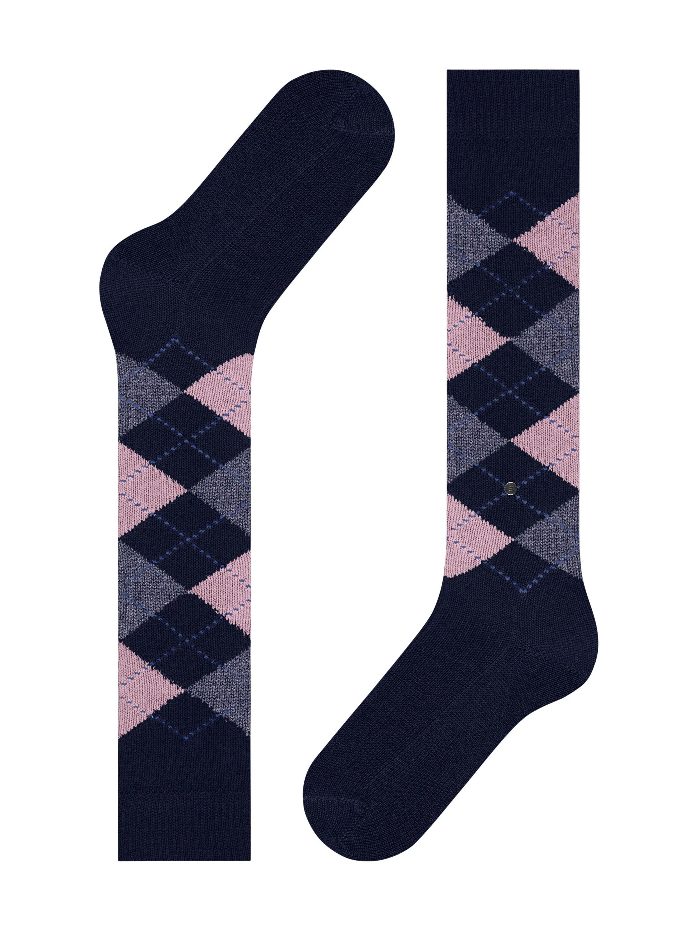 BURLINGTON Overknee Strümpfe 'Whitby'‌‌‌‌ in Blau