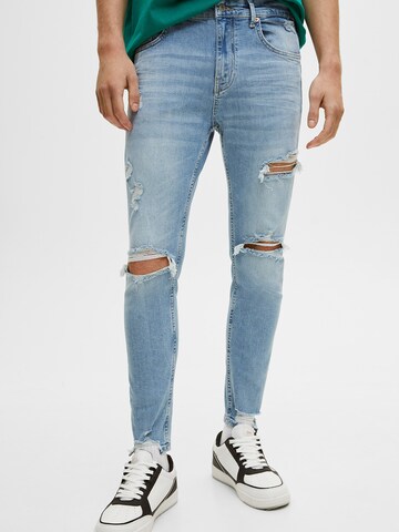 Pull&Bear Regular Jeans in Blauw