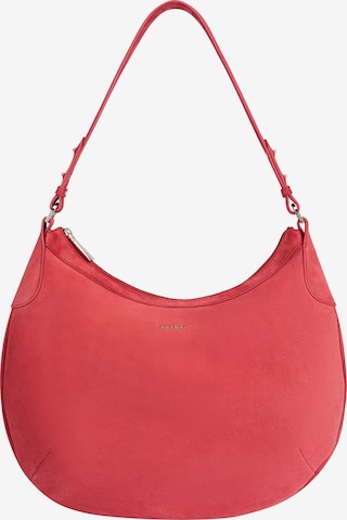 Sac bandoulière 'LIBERTY SCHULTERTASCHE NUBUK MEDIUM' Roeckl en rouge : devant