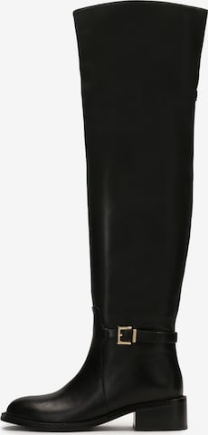 juoda Kazar Ilgaauliai batai virš kelių: priekis