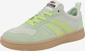 Baskets basses 'Pallacup Flame' Palladium en vert : devant
