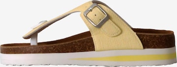 terre de marins Mule 'Rhodas Leder-Pantoletten' in Yellow: front