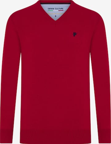 DENIM CULTURE Pullover 'Vincent' in Rot: predná strana