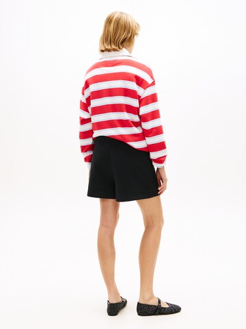 Tommy Jeans Ohlapna forma Hlače | črna barva