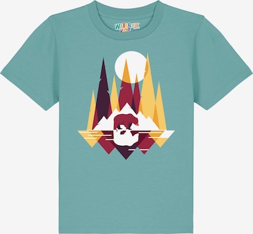 Maglietta 'Von Bären und Bergen' di watabout.kids in blu: frontale