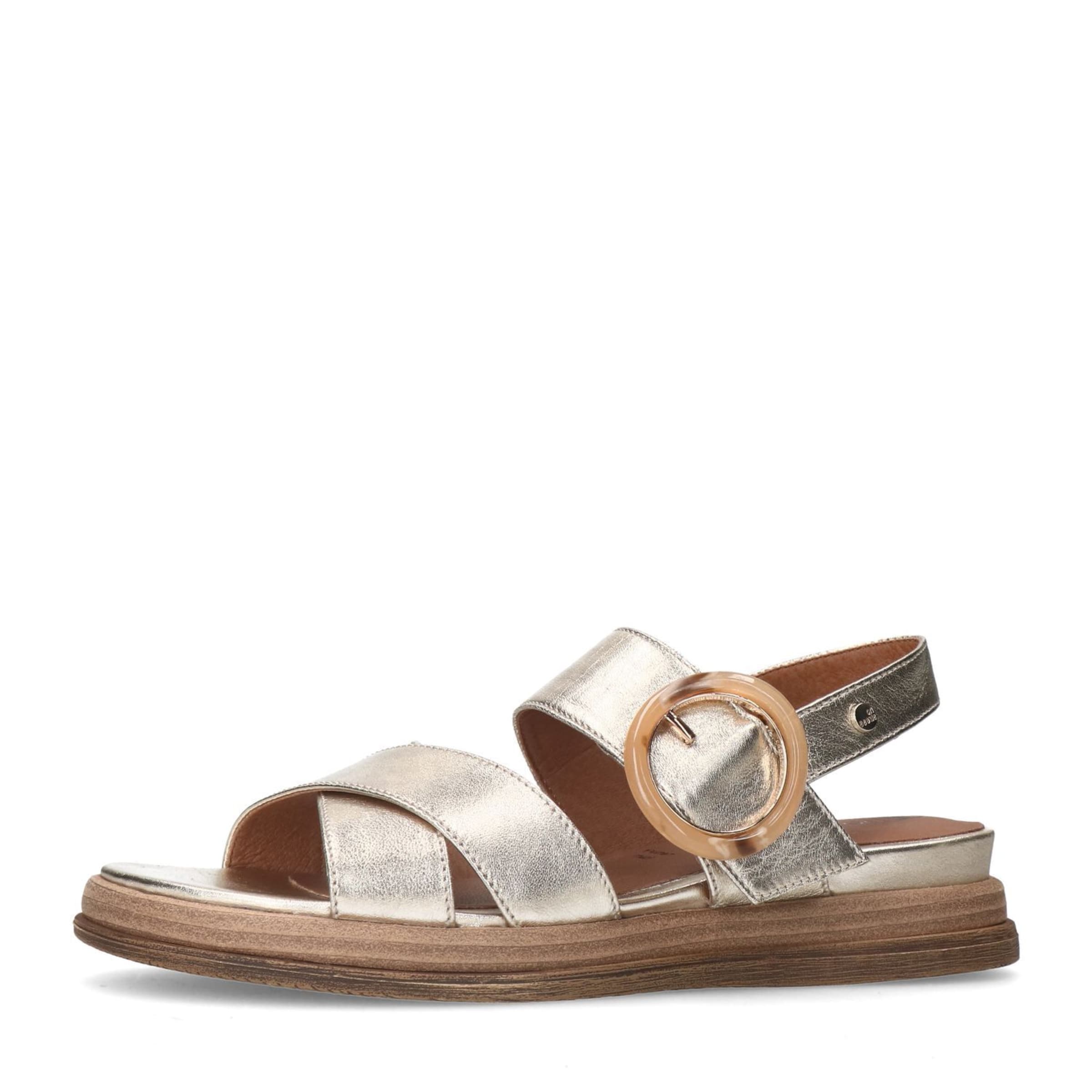 no stress Sandals in Gold: front