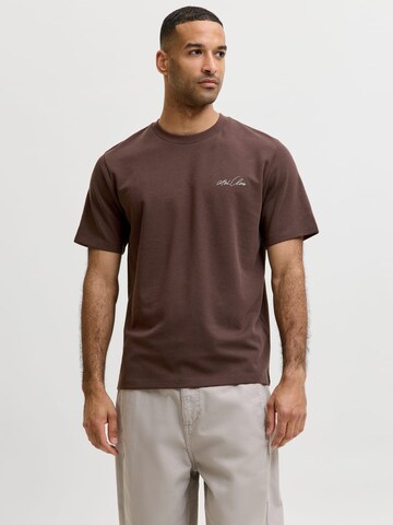 JACK & JONES Shirt 'Abstract' in Brown