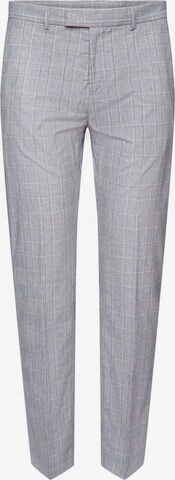 ESPRIT Slim fit Pleated Pants in Grey: front