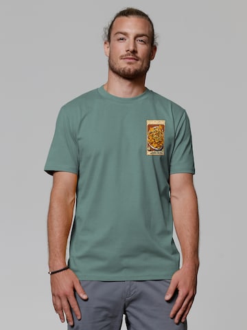 Watapparel Shirt 'Tarot Nachos' in Green: front