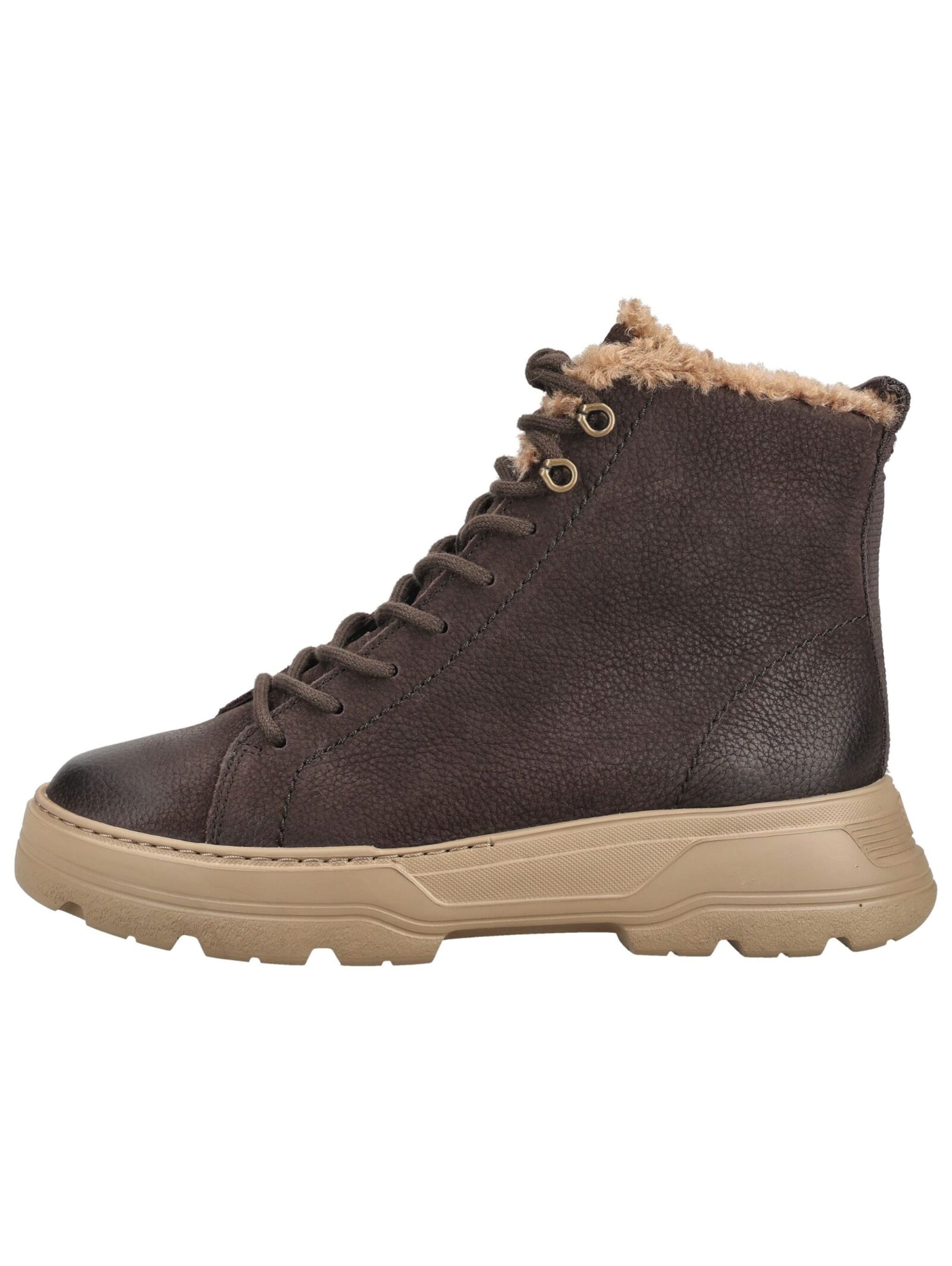 Paul Green Lace-Up Ankle Boots in Brown