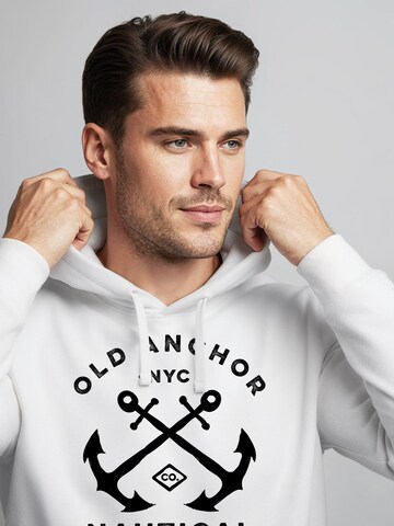 Neverless Sweatshirt 'Old Anchor' in White