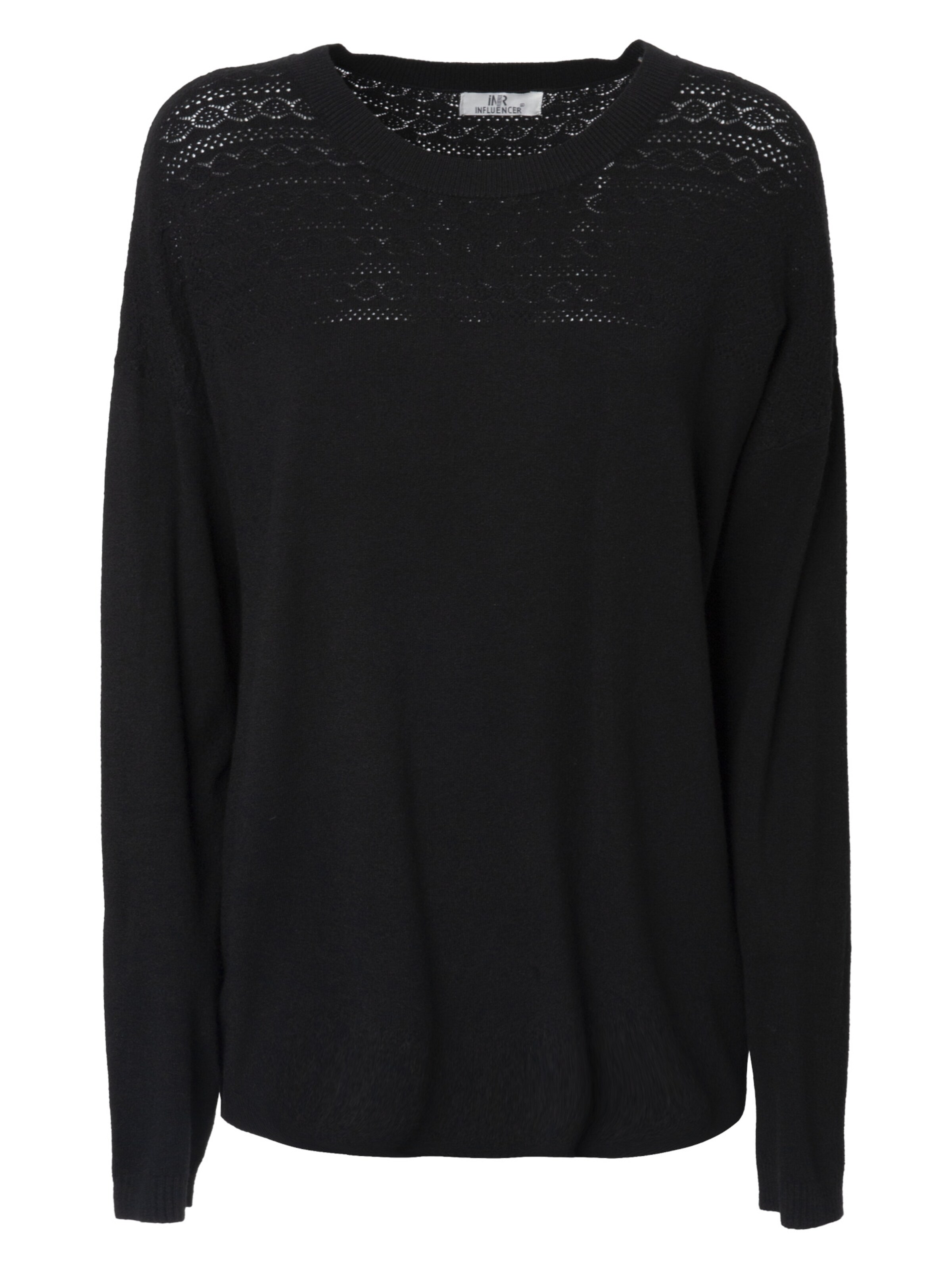 Pull-over Influencer en noir : devant