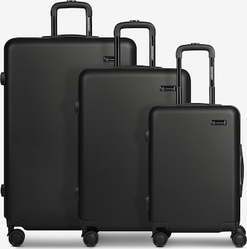 Smartbox Suitcase Set in Black: front