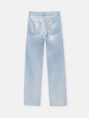 Regular Jeans de la Pull&Bear pe albastru