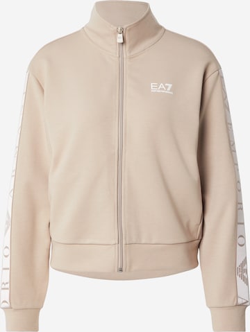 pelēks EA7 Emporio Armani Sportiska jaka: no priekšpuses