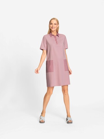 Robe-chemise heine en rose : devant