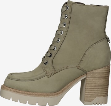 TAMARIS Lace-Up Ankle Boots in Green