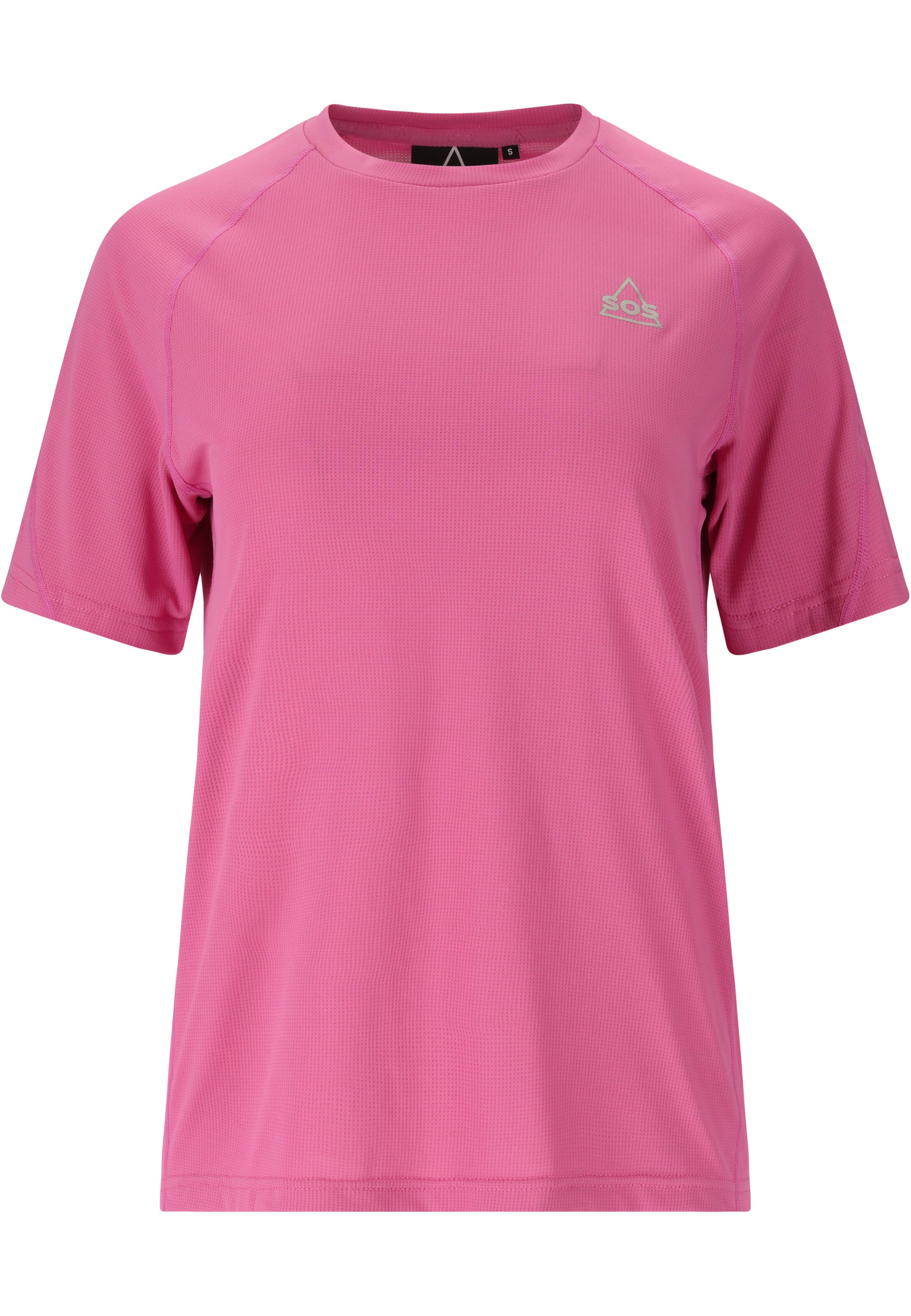 SOS Functioneel shirt 'Pillar' in Roze: voorkant