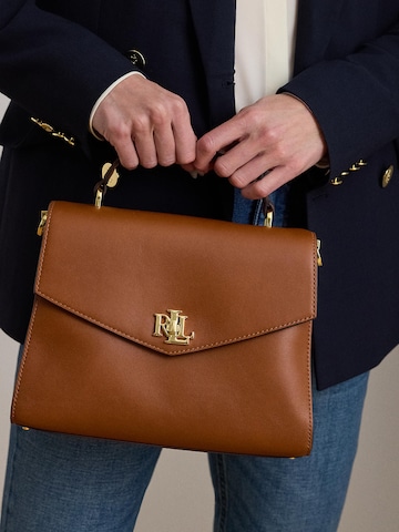 Lauren Ralph Lauren Handtasche 'FARRAH 27' in Braun: Vorderseite