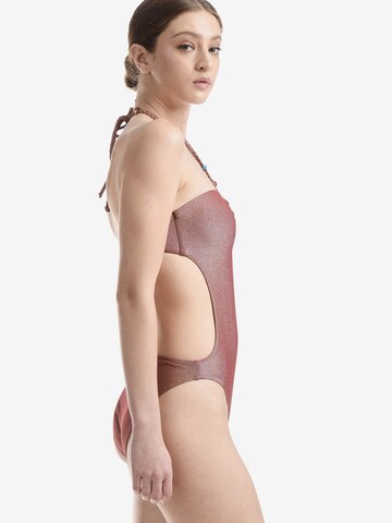 Maillot de bain ' Disco One Piece ' Wolford en bronze