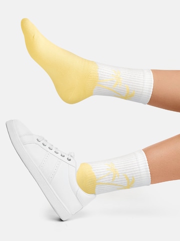 Nur Die - Meias ' Good Vibes ' em amarelo