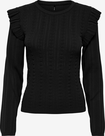 Pull-over ONLY en noir : devant