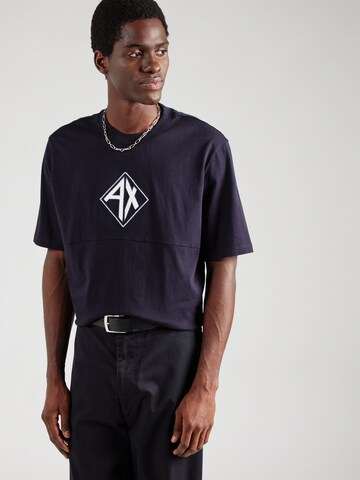 ARMANI EXCHANGE Shirt 'JUMPER' in Blue: front