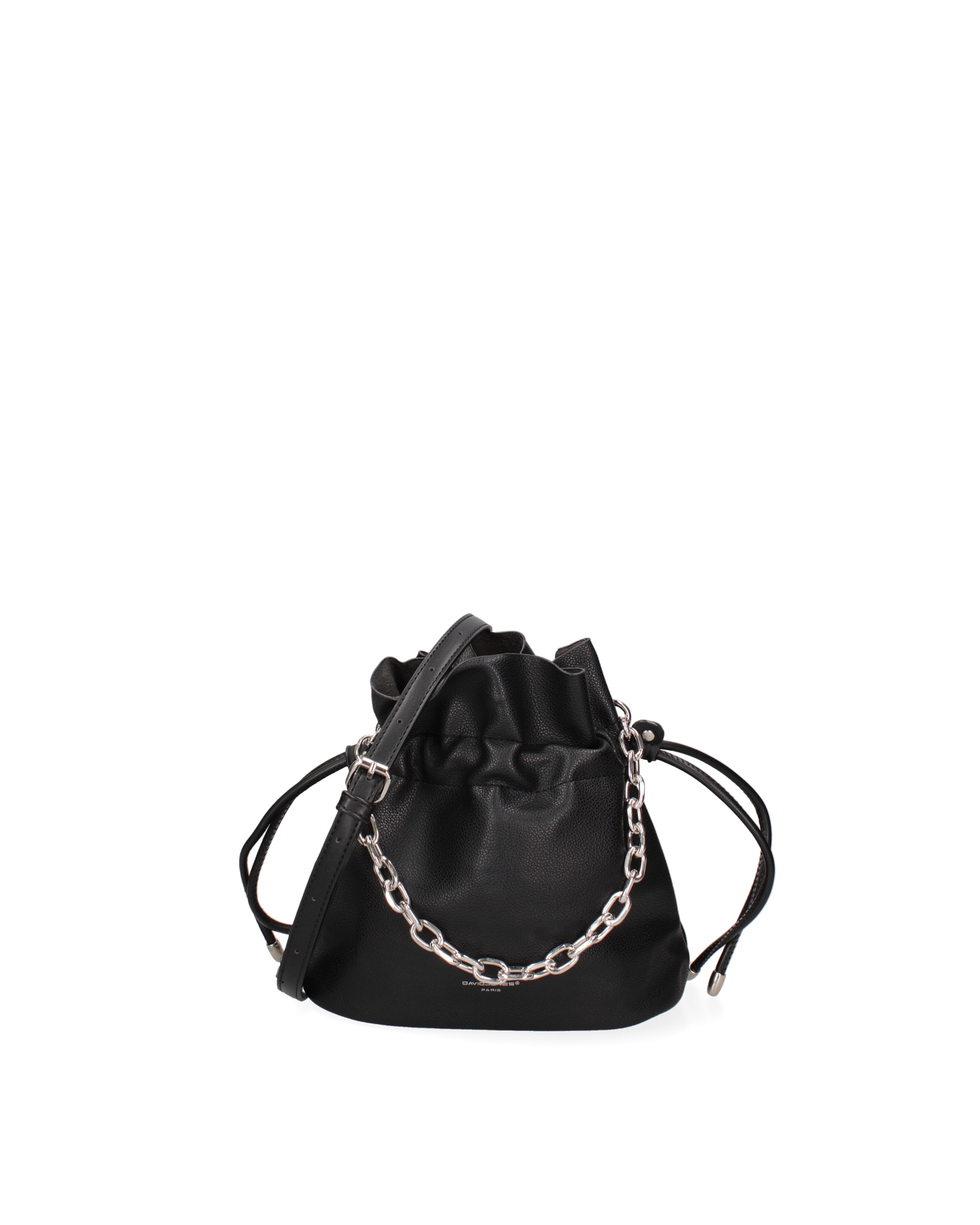 Borsa a sacco di David Jones in nero: frontale