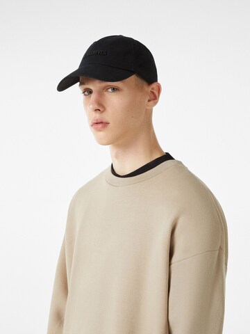 Bershka Cap in Schwarz