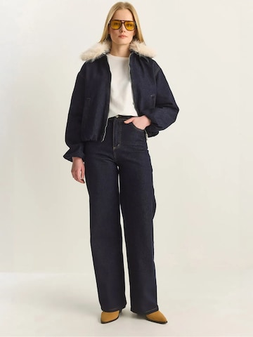 Veste mi-saison Bianco Lucci en bleu