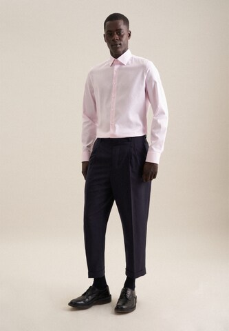 SEIDENSTICKER Slim fit Overhemd 'New Kent' in Roze