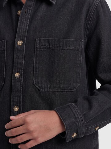 Only & Sons Junior Regular fit Button up shirt 'OSJAlp' in Black