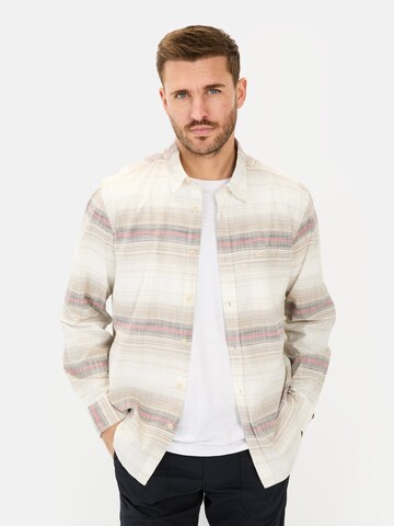CAMEL ACTIVE Regular fit Button Up Shirt in Beige: front