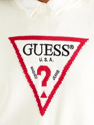 Pull-over GUESS JEANS en blanc