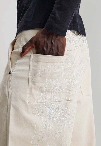 Regular Pantalon Ed Hardy en beige : derrière