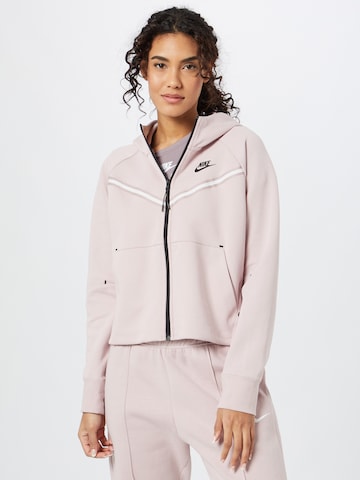 Nike Sportswear Суичъри с качулка в розово: отпред