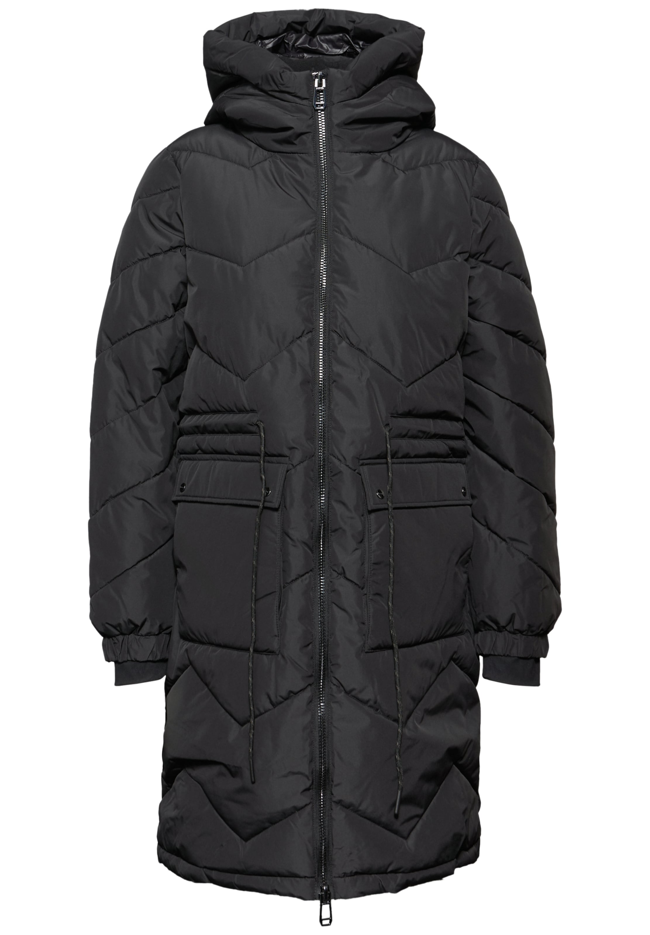 Street One Studio Winter Jacket in Black: front