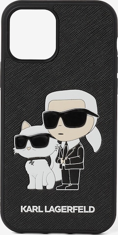 Karl Lagerfeld Puzdro na mobil ' Ikonik 2.0  iPhone 14 Pro Max' - Čierna: predná strana