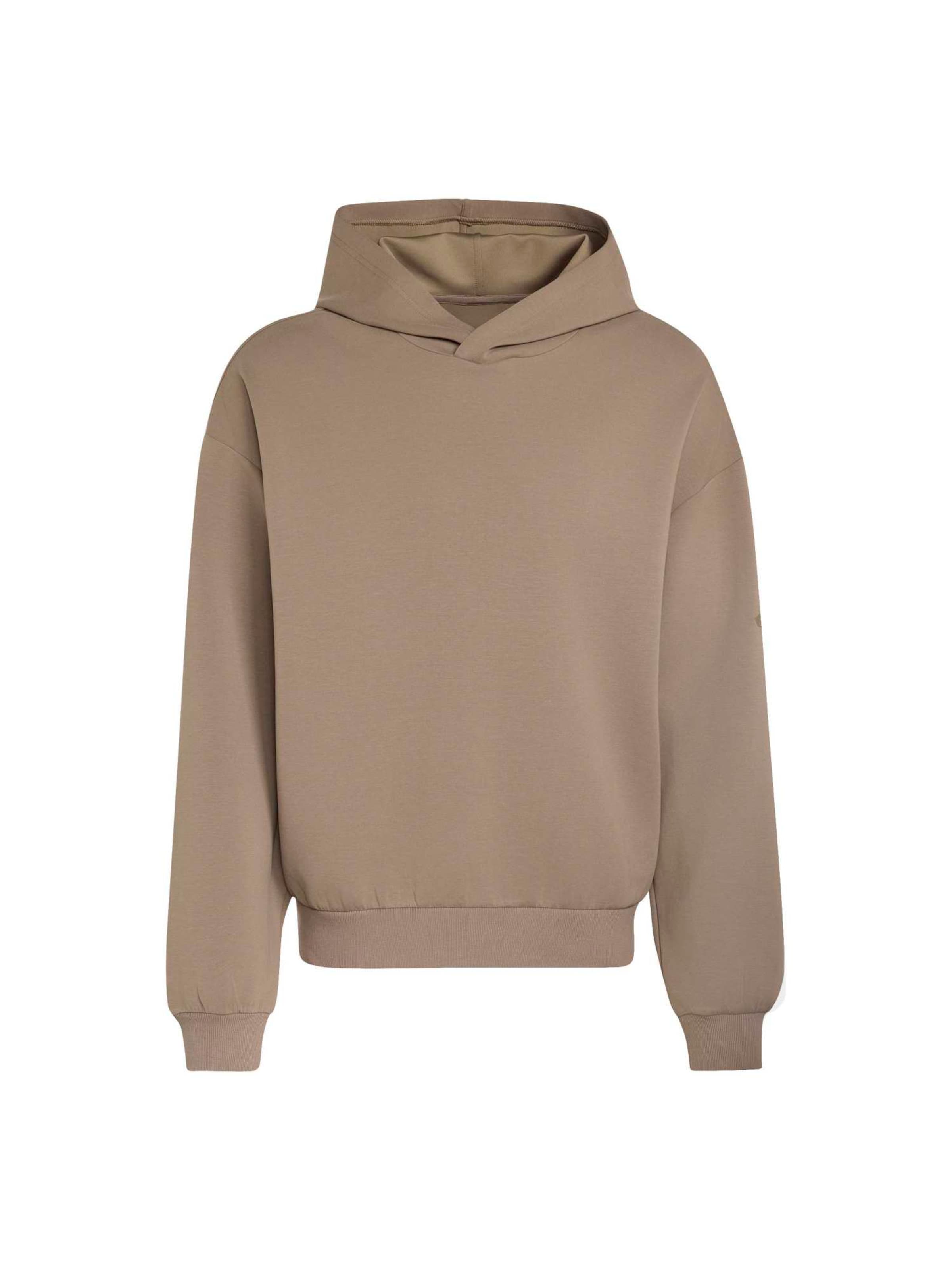 ADIDAS SPORTSWEAR Αθλητική μπλούζα φούτερ 'Soft Lux' σε μπεζ: μπροστά
