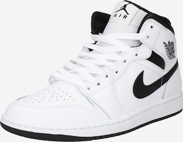 Jordan Hög sneaker 'AIR JORDAN 1 MID' i vit: framsida