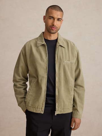 DAN FOX APPAREL Демисезонная куртка 'Laurenz' в Зеленый: спереди