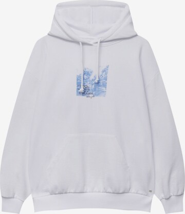 Pull&Bear Sweatshirt in White: front