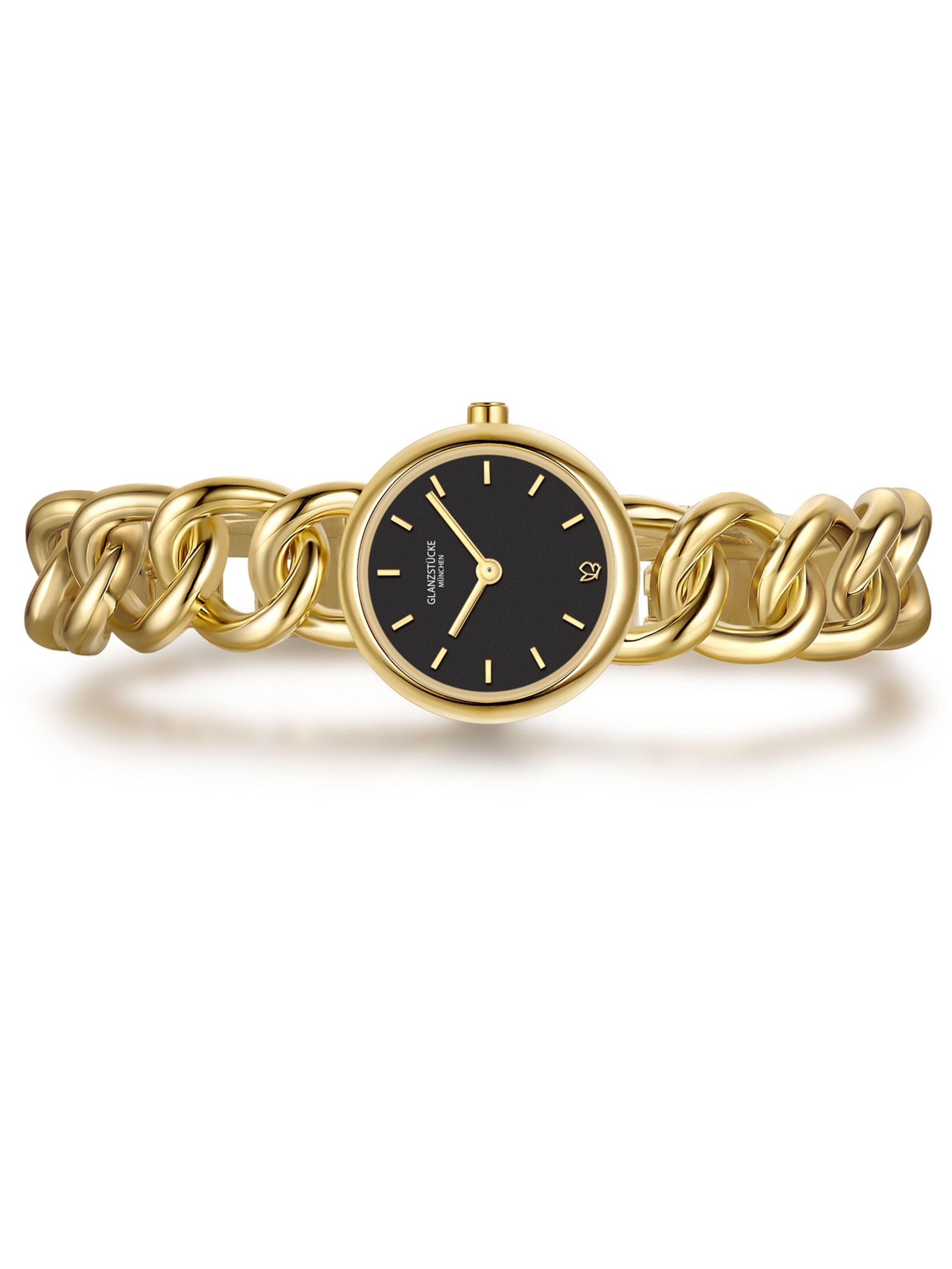 Montre à affichage analogique Glanzstücke München en or