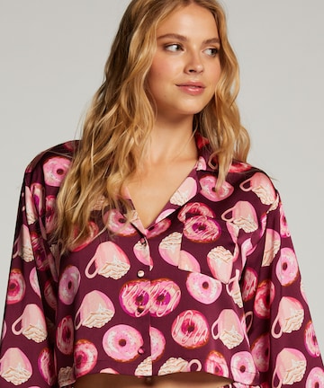 purpurinė Hunkemöller Pižaminiai marškinėliai