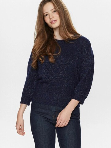 NÜMPH Trui 'Rietta' in Blauw: voorkant