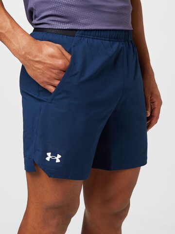 mėlyna UNDER ARMOUR Standartinis Sportinės kelnės 'Vanish'