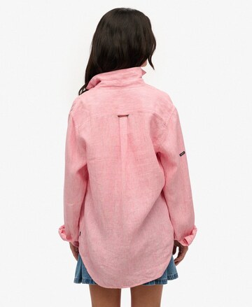 Chemisier Superdry en rose